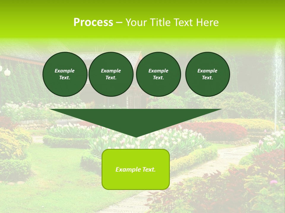Solitude Green Stone PowerPoint Template