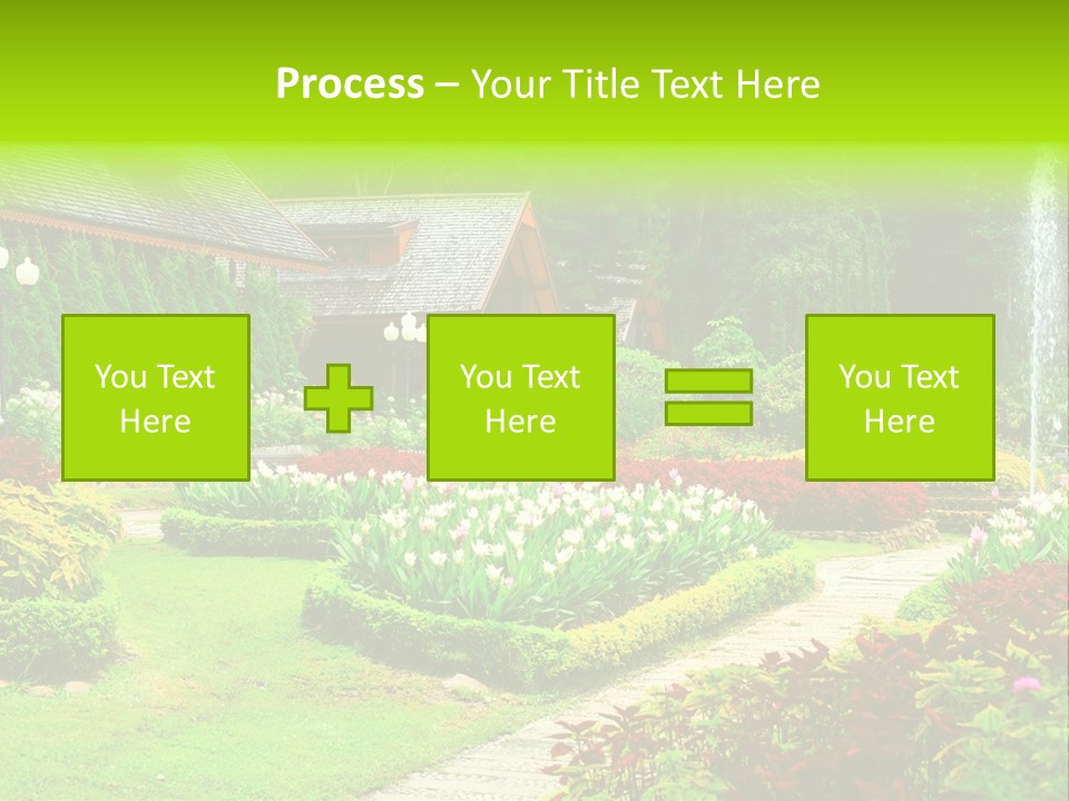 Solitude Green Stone PowerPoint Template