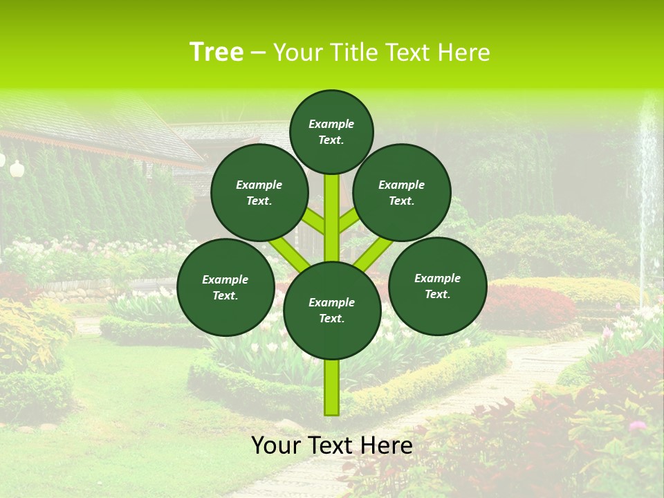 Solitude Green Stone PowerPoint Template