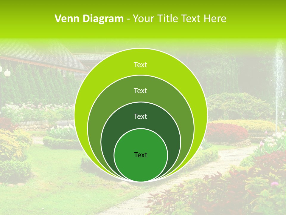 Solitude Green Stone PowerPoint Template