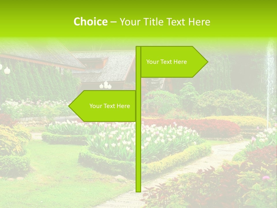 Solitude Green Stone PowerPoint Template