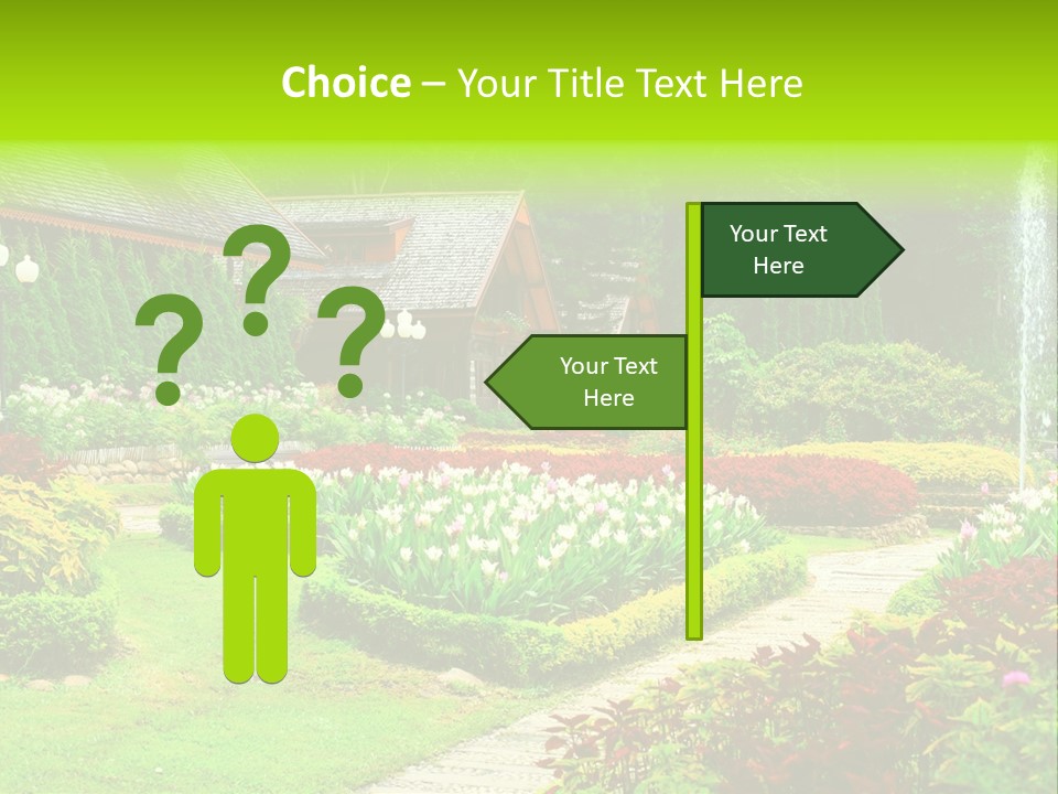 Solitude Green Stone PowerPoint Template