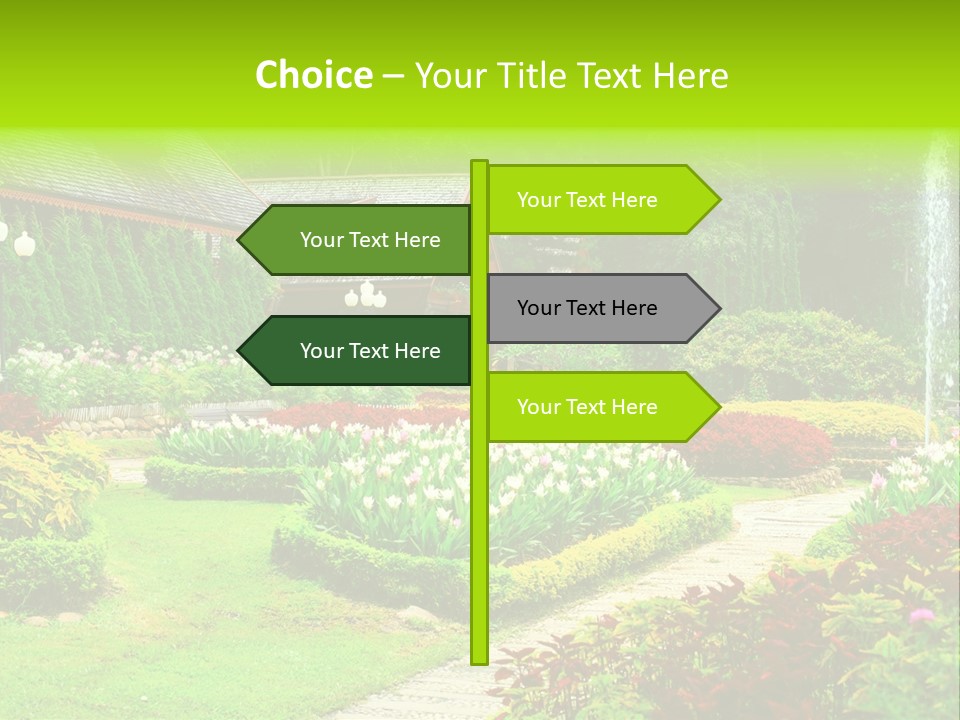 Solitude Green Stone PowerPoint Template