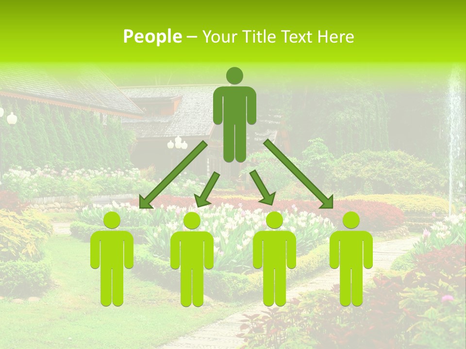 Solitude Green Stone PowerPoint Template