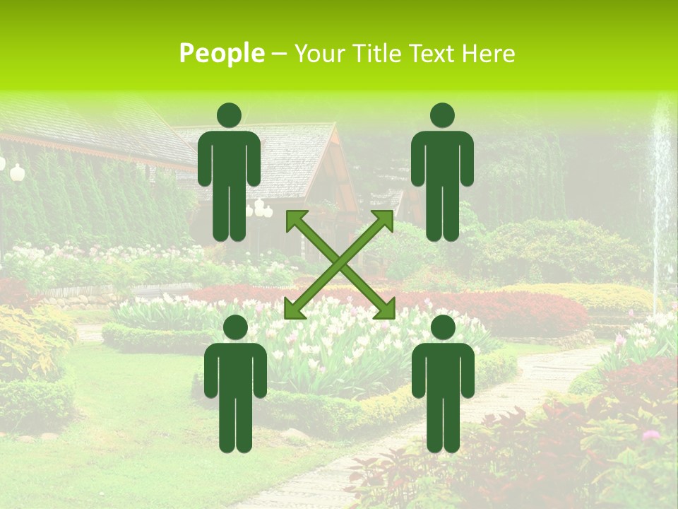 Solitude Green Stone PowerPoint Template