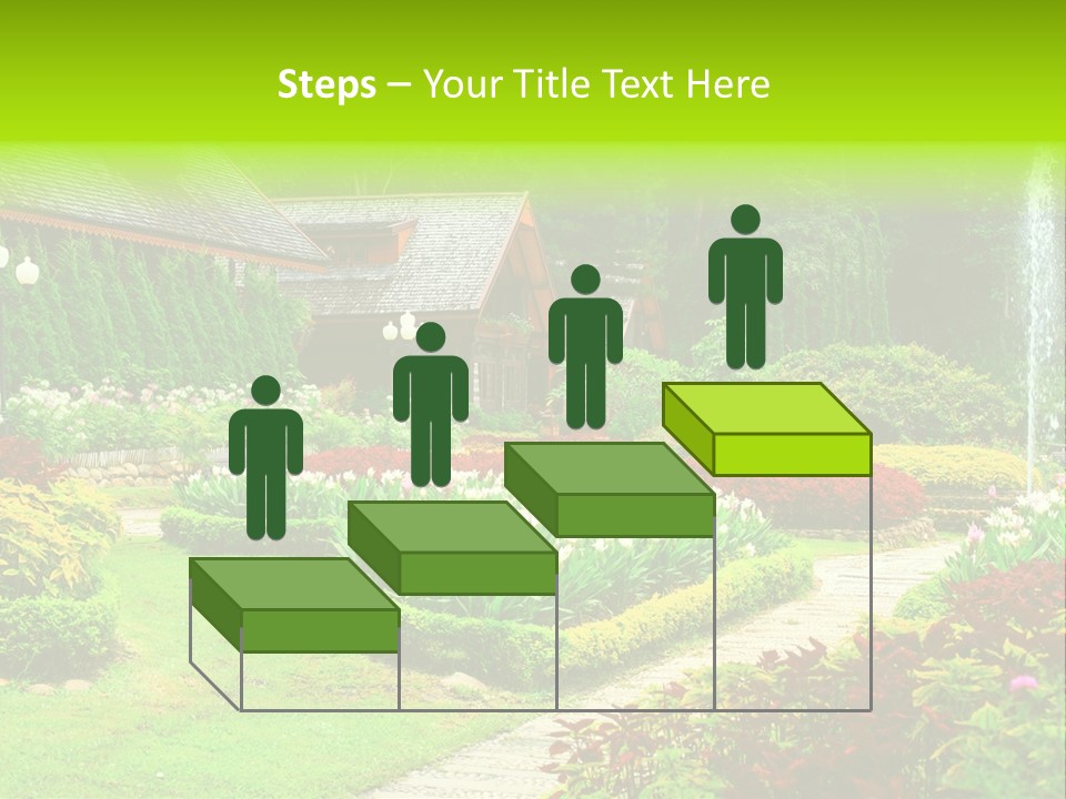 Solitude Green Stone PowerPoint Template