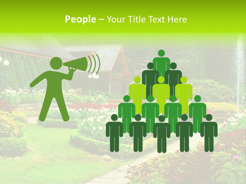 Solitude Green Stone PowerPoint Template