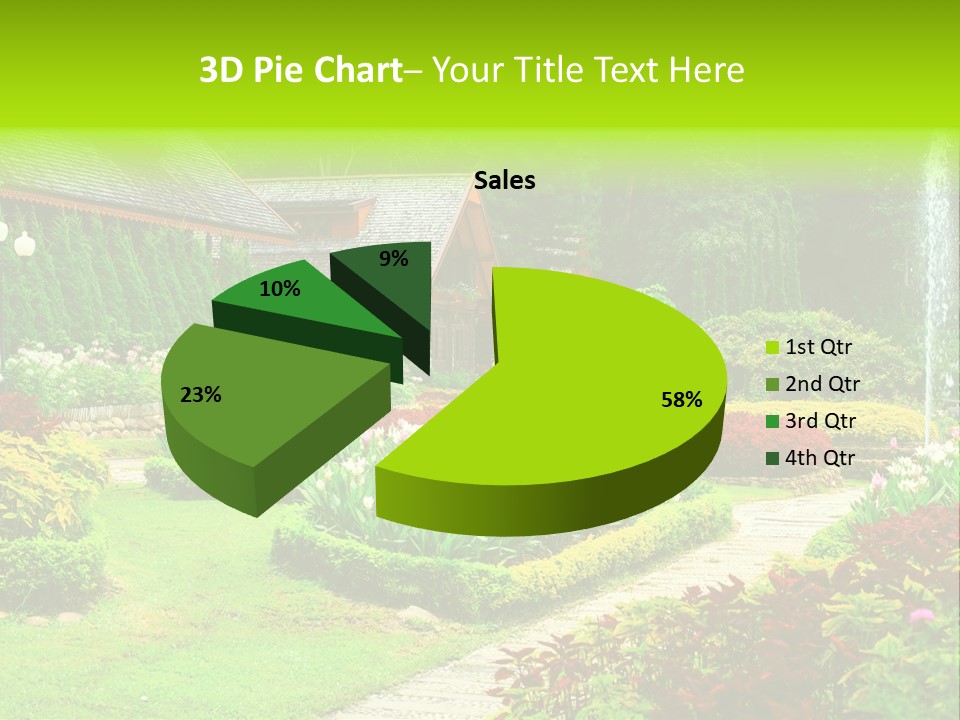 Solitude Green Stone PowerPoint Template