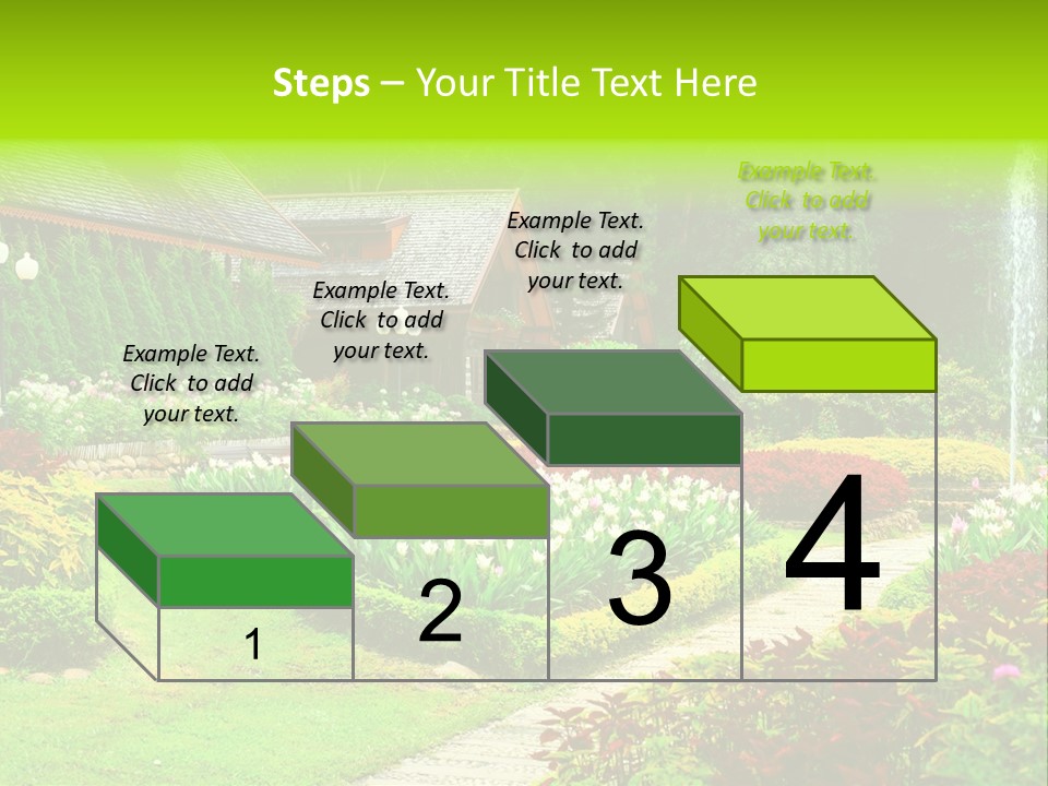 Solitude Green Stone PowerPoint Template