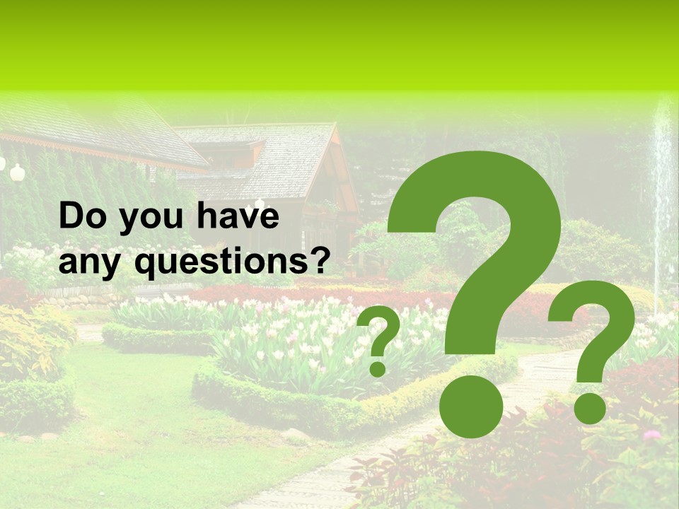 Solitude Green Stone PowerPoint Template