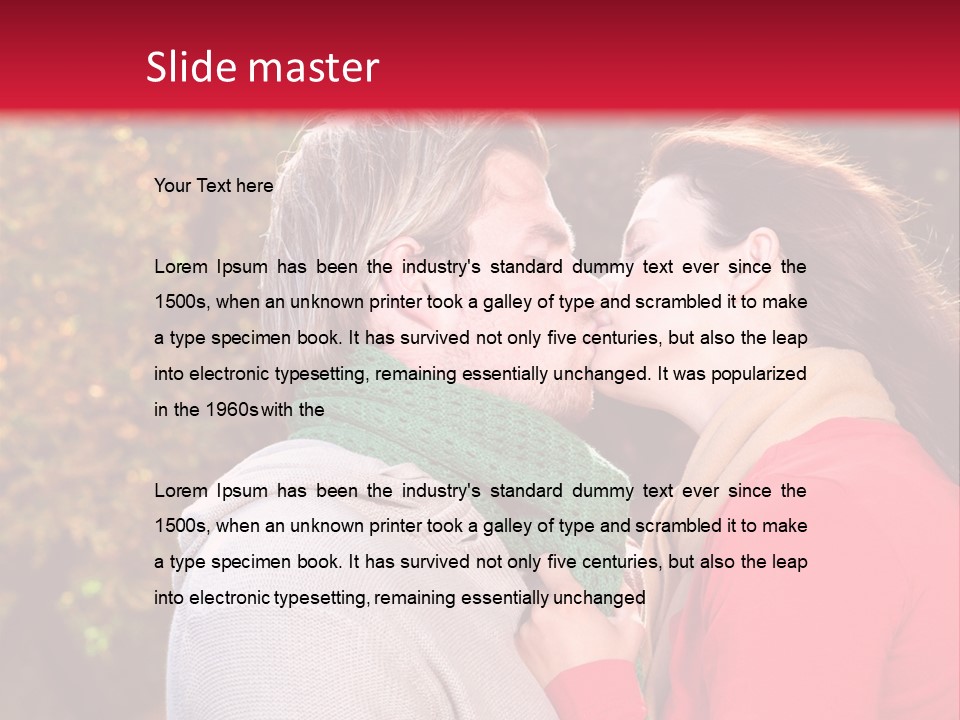 Romantic People Lover PowerPoint Template