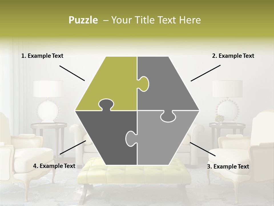 Beige Sofa Apartment PowerPoint Template