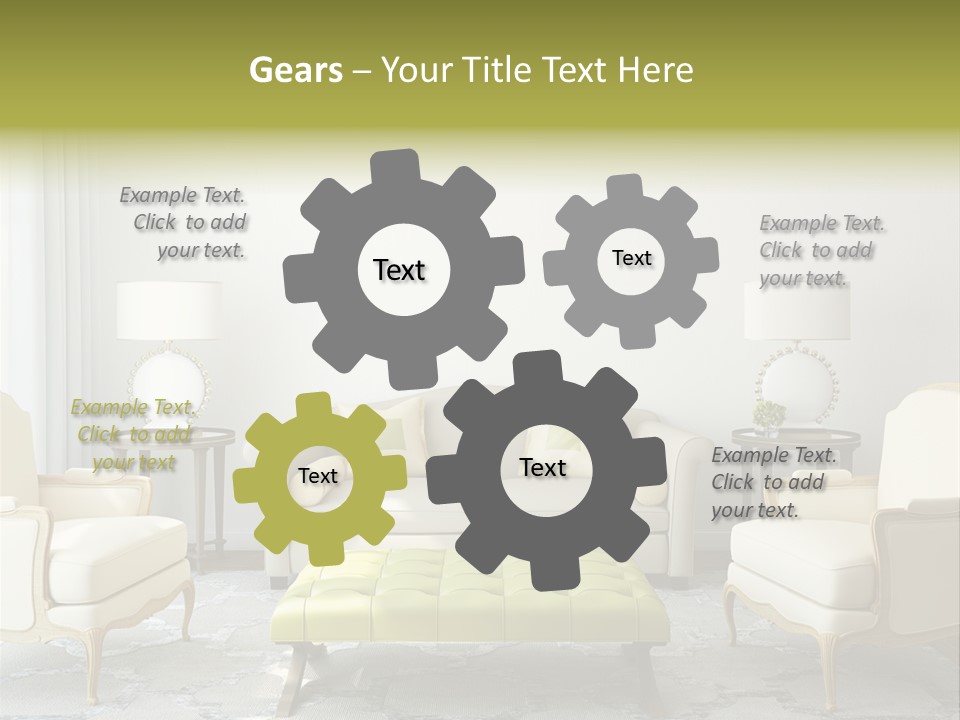 Beige Sofa Apartment PowerPoint Template