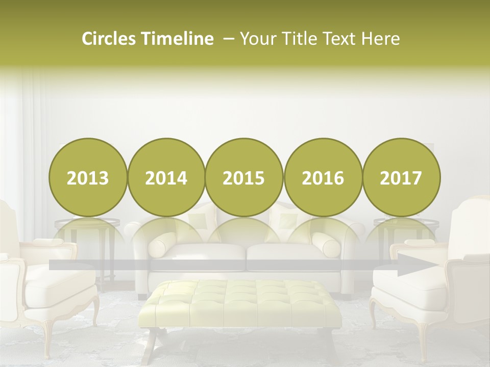 Beige Sofa Apartment PowerPoint Template