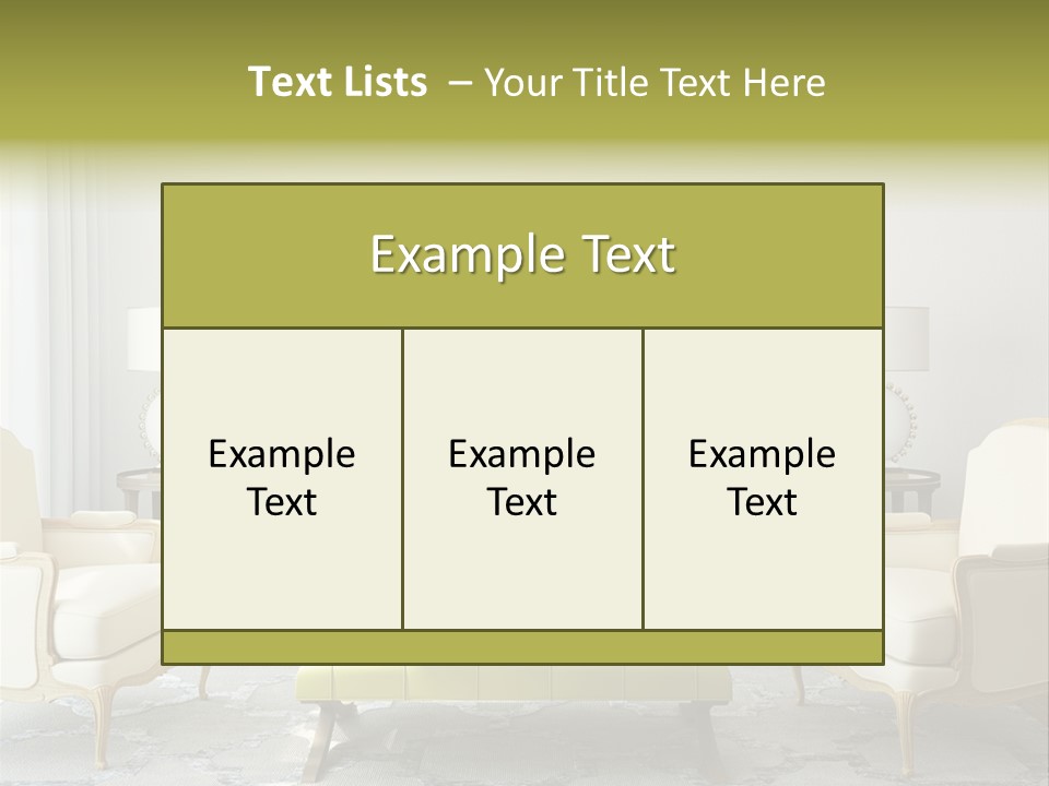 Beige Sofa Apartment PowerPoint Template