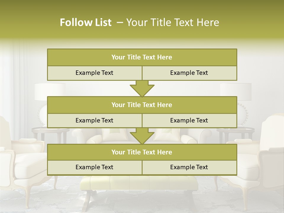Beige Sofa Apartment PowerPoint Template