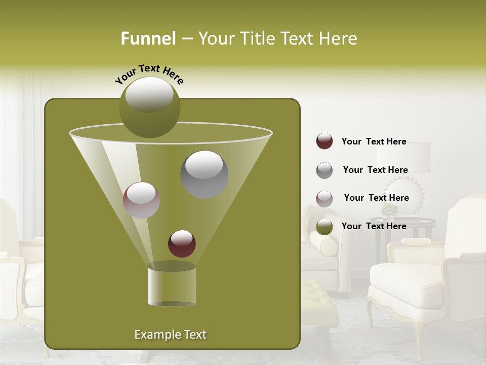 Beige Sofa Apartment PowerPoint Template