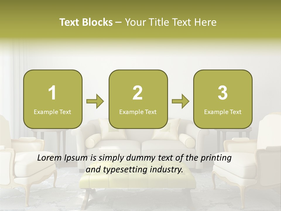 Beige Sofa Apartment PowerPoint Template