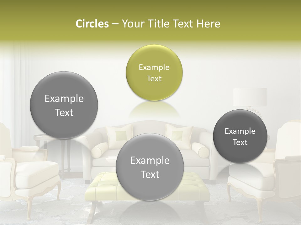 Beige Sofa Apartment PowerPoint Template