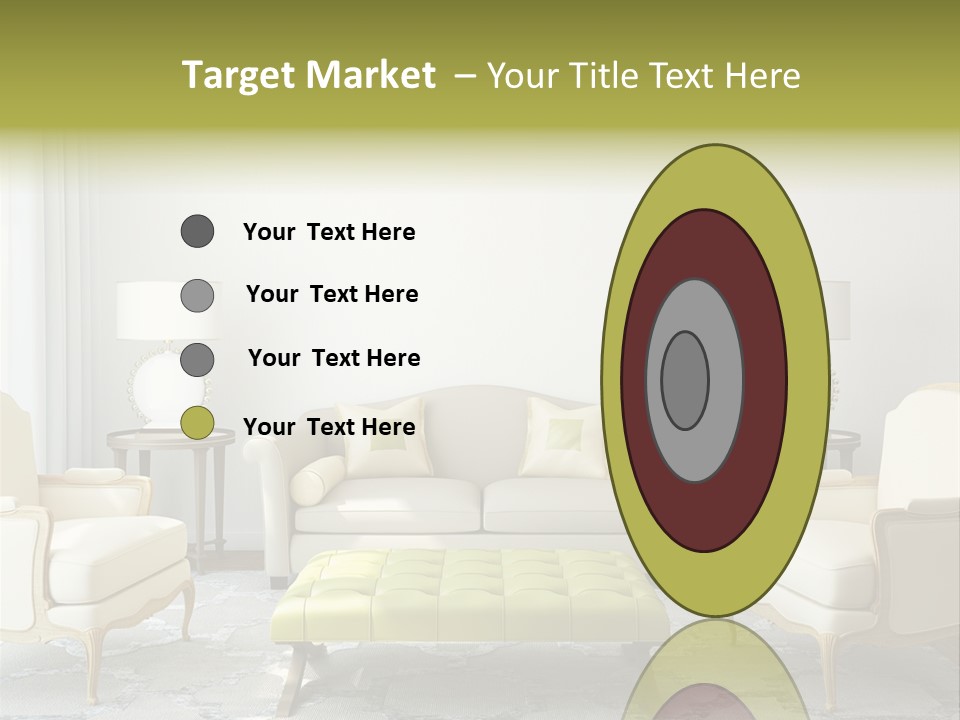 Beige Sofa Apartment PowerPoint Template