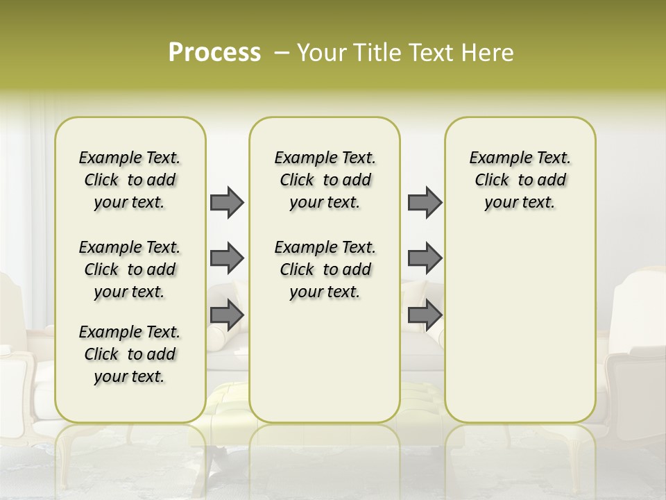 Beige Sofa Apartment PowerPoint Template