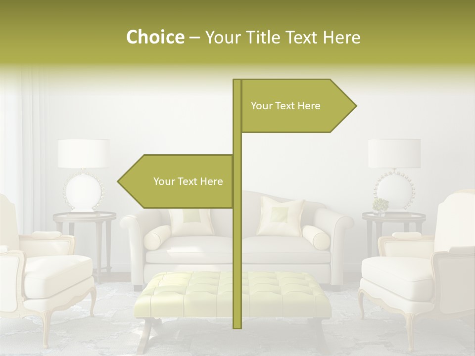 Beige Sofa Apartment PowerPoint Template