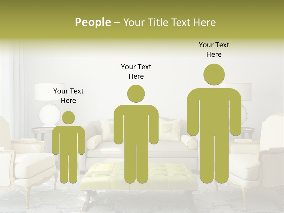 Beige Sofa Apartment PowerPoint Template