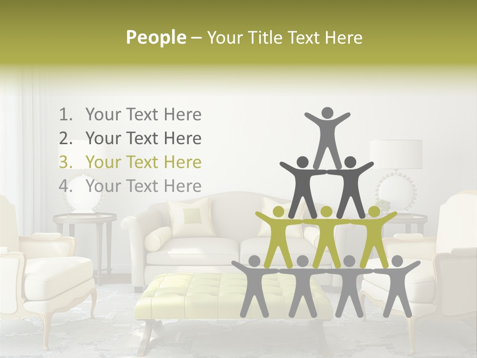 Beige Sofa Apartment PowerPoint Template