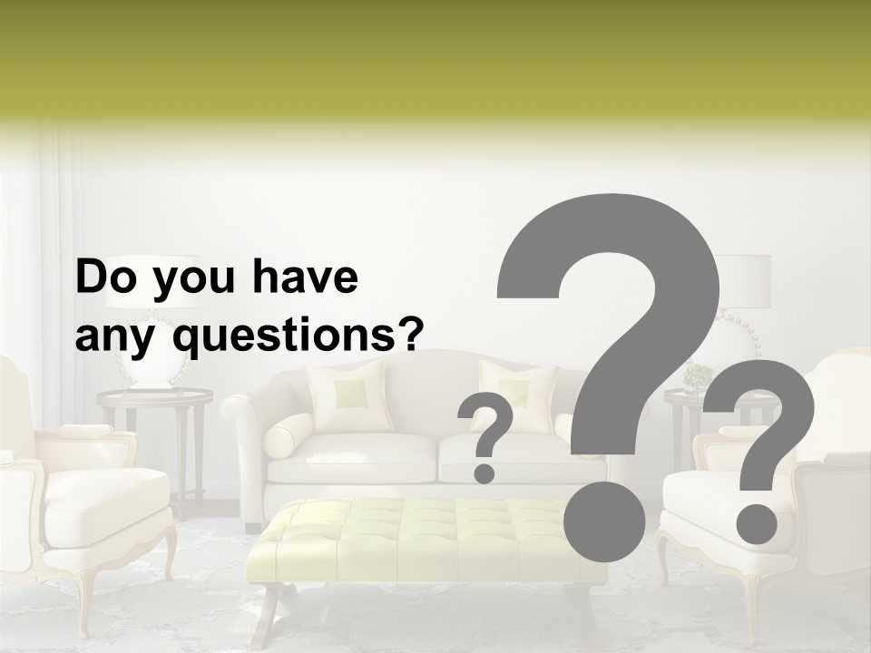 Beige Sofa Apartment PowerPoint Template