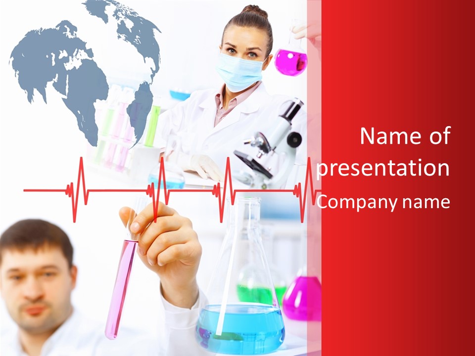 Microscope Care Biotechnology PowerPoint Template