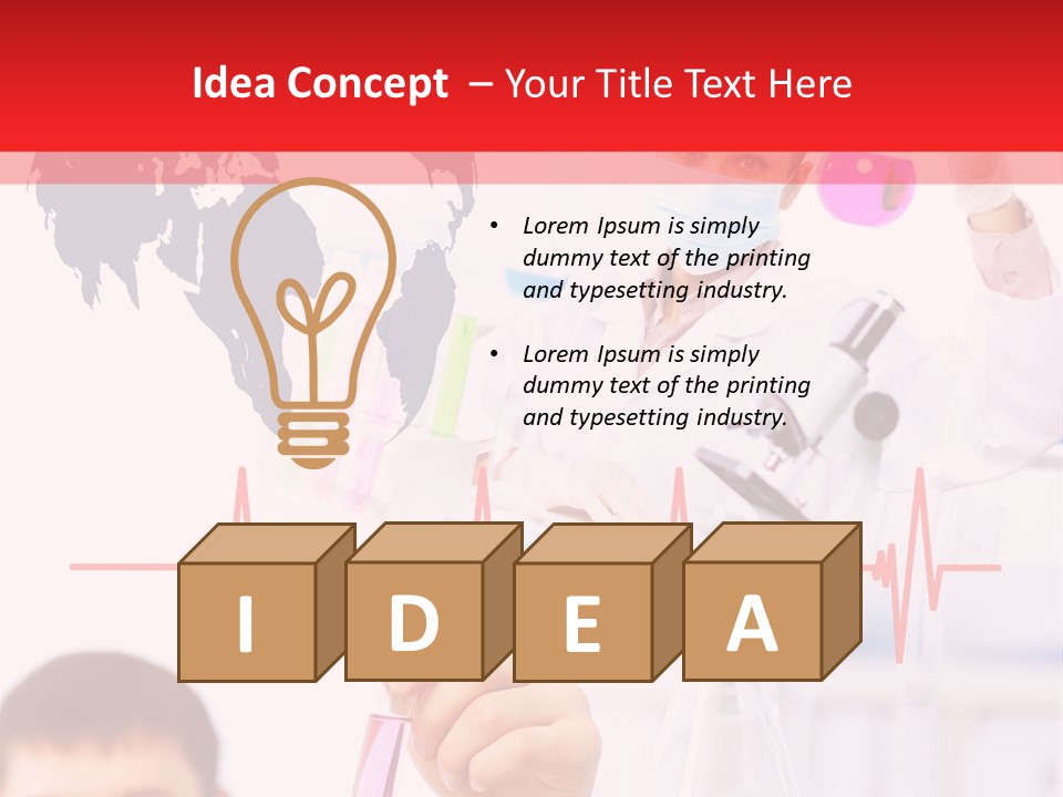 Microscope Care Biotechnology PowerPoint Template