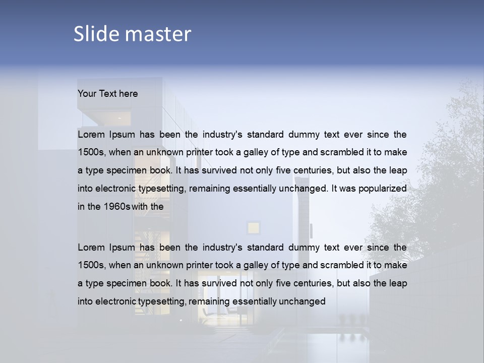 Scene Exterior Background PowerPoint Template