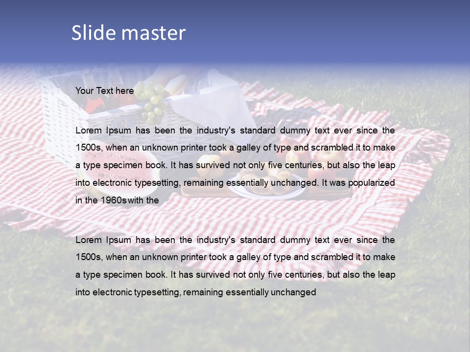 Cane Wine Picnic PowerPoint Template