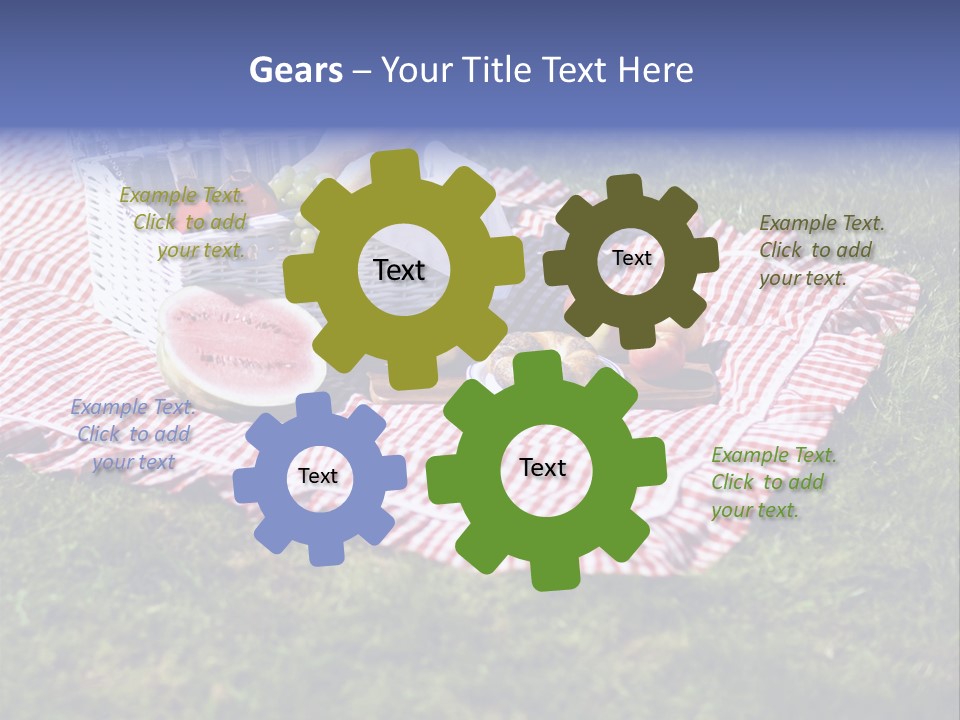 Cane Wine Picnic PowerPoint Template