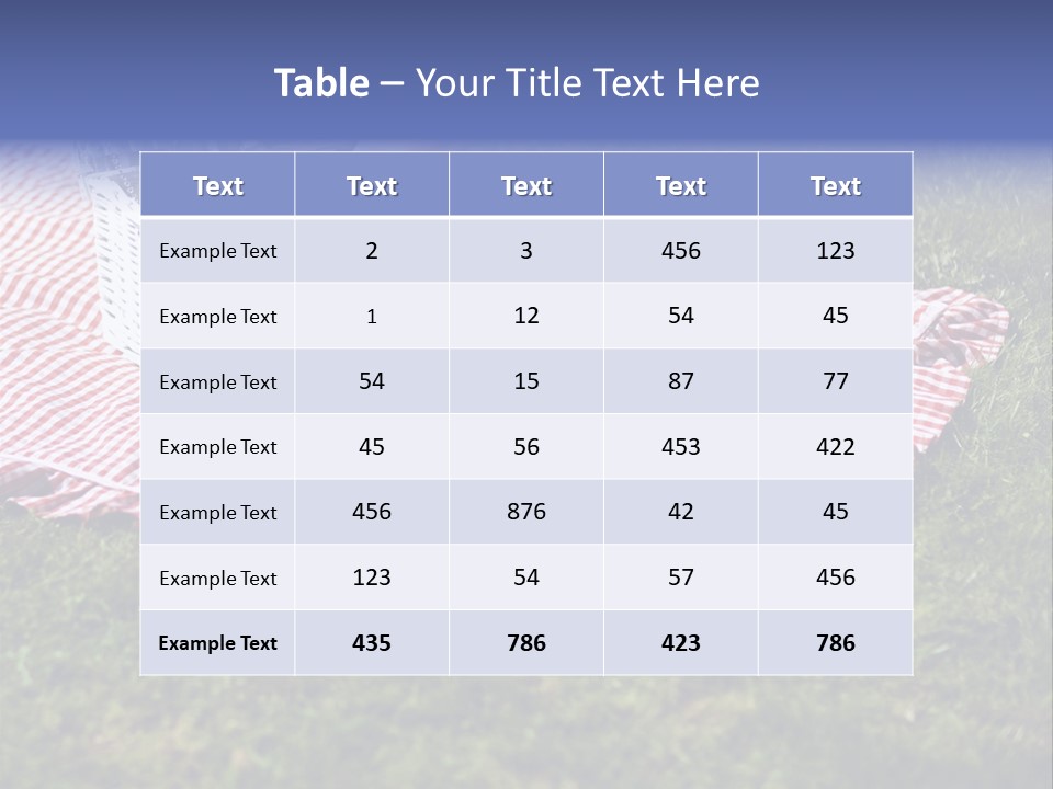 Cane Wine Picnic PowerPoint Template