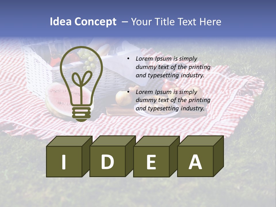 Cane Wine Picnic PowerPoint Template