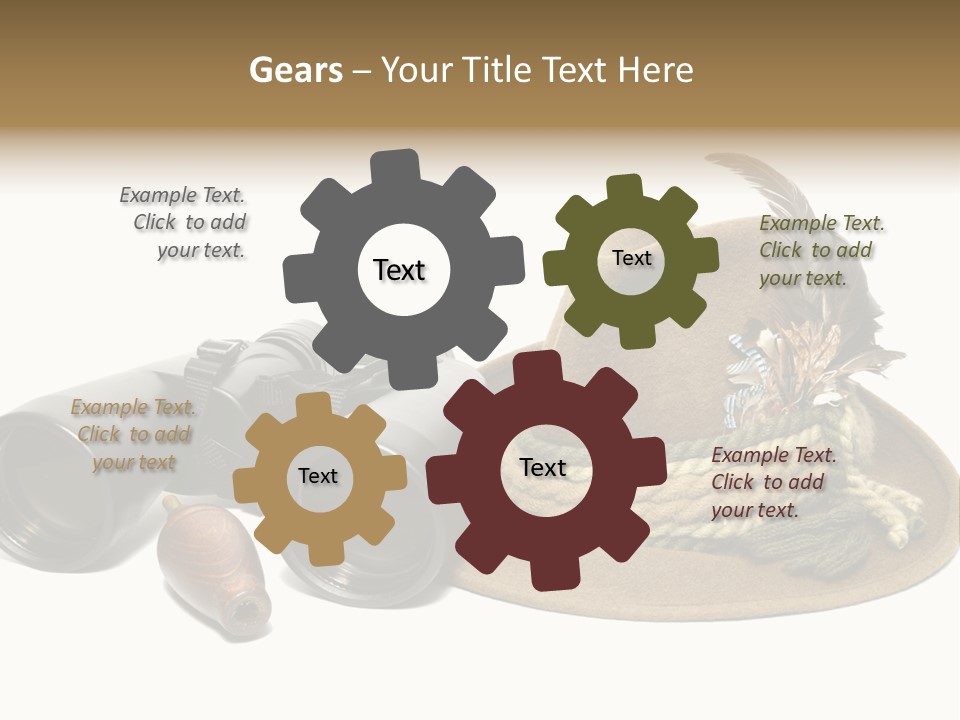 Close Up Decorated Wear PowerPoint Template