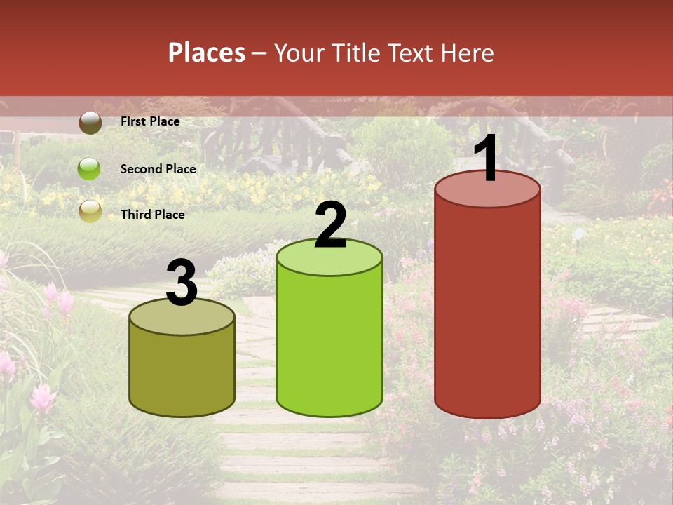 Grass Wood Landscaping PowerPoint Template