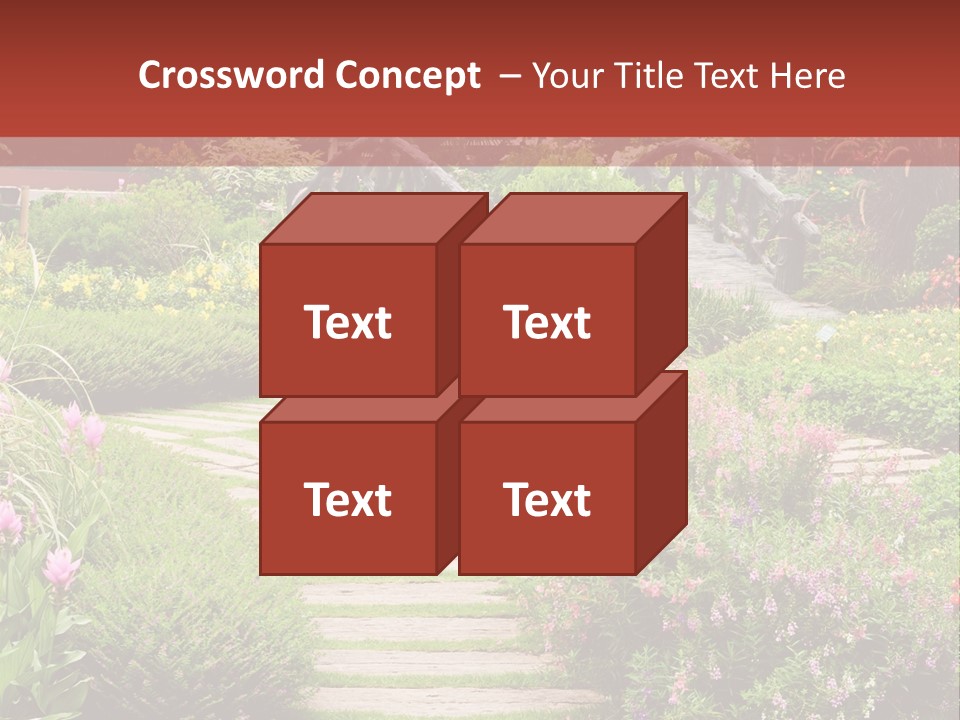 Grass Wood Landscaping PowerPoint Template
