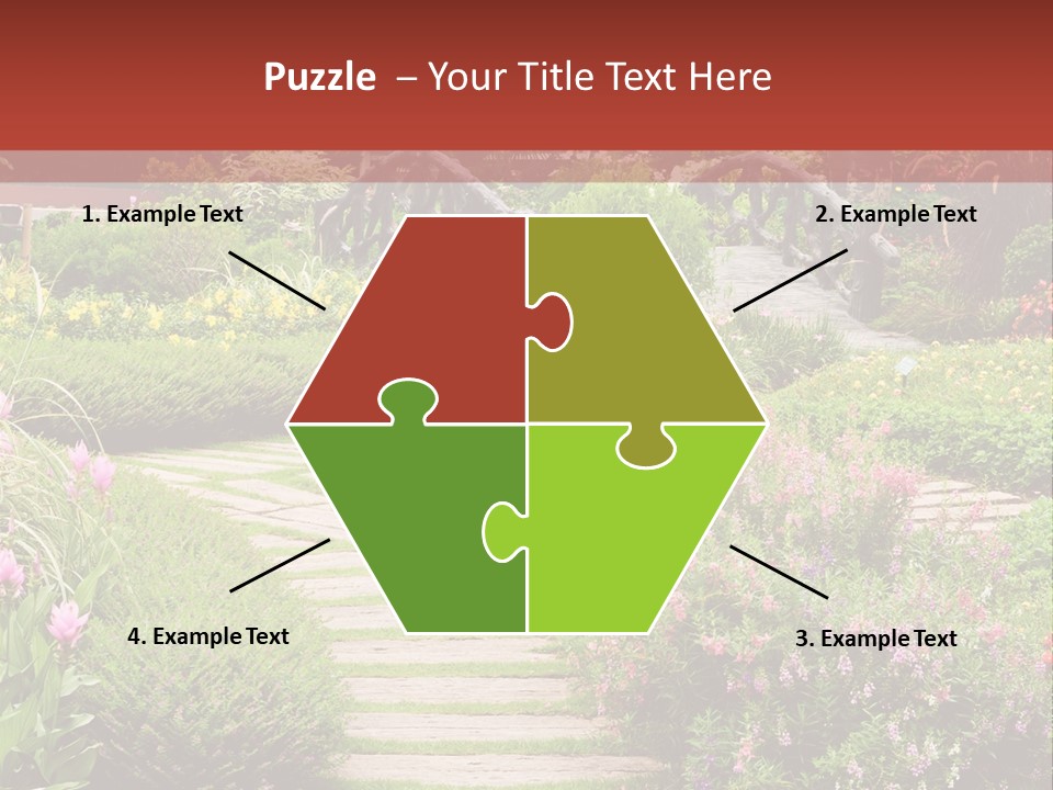 Grass Wood Landscaping PowerPoint Template