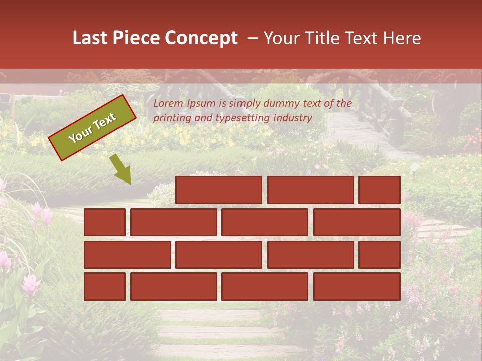 Grass Wood Landscaping PowerPoint Template