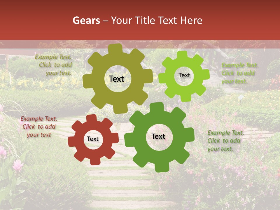 Grass Wood Landscaping PowerPoint Template