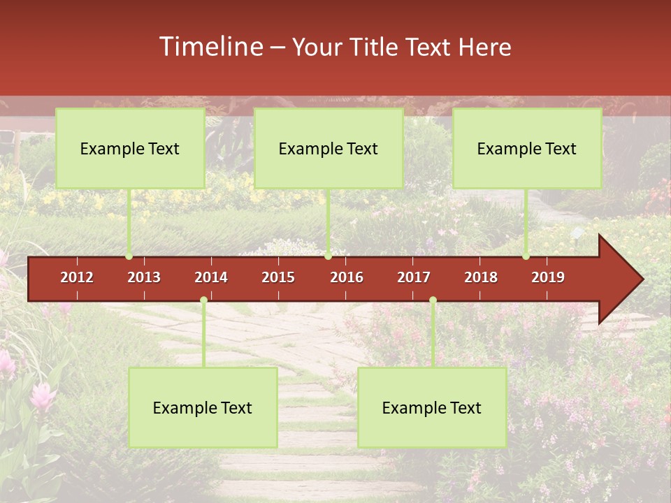 Grass Wood Landscaping PowerPoint Template