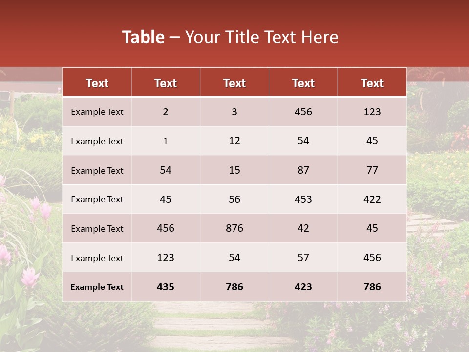 Grass Wood Landscaping PowerPoint Template
