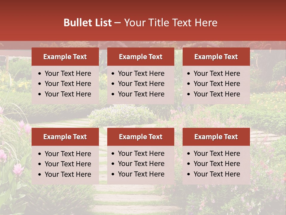 Grass Wood Landscaping PowerPoint Template