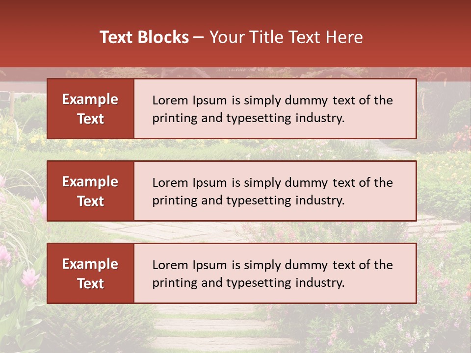 Grass Wood Landscaping PowerPoint Template