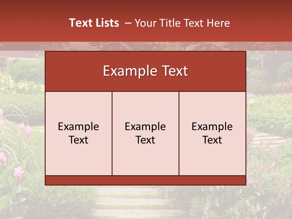 Grass Wood Landscaping PowerPoint Template