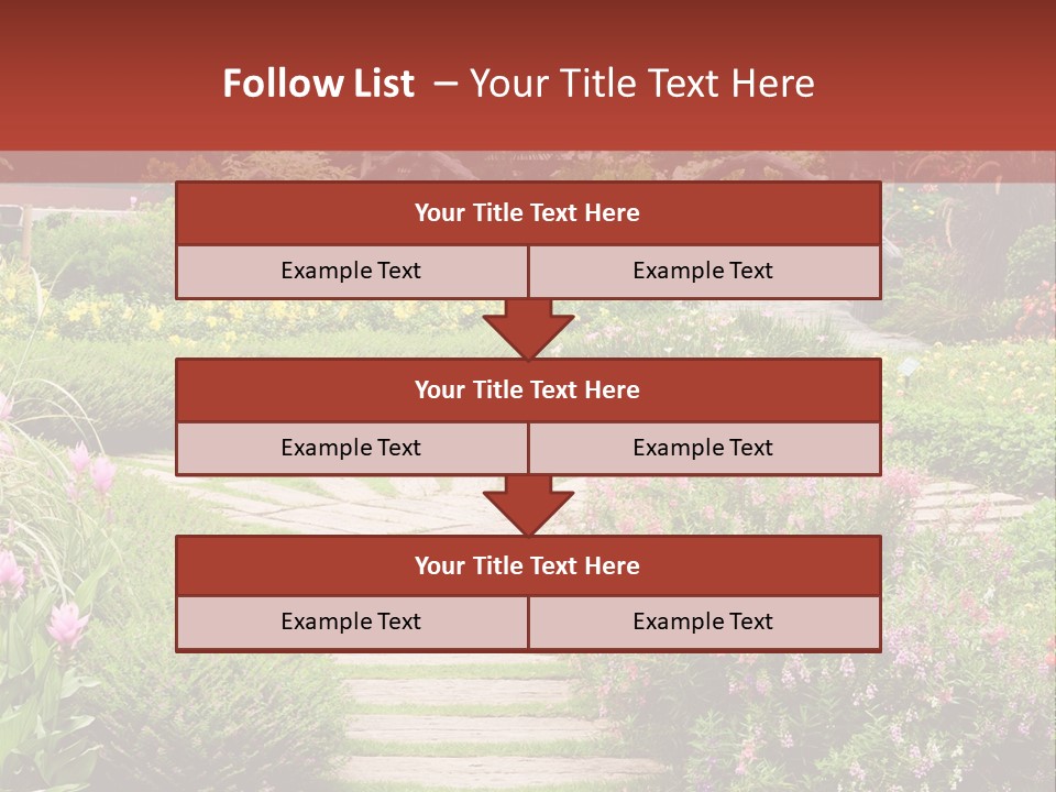 Grass Wood Landscaping PowerPoint Template