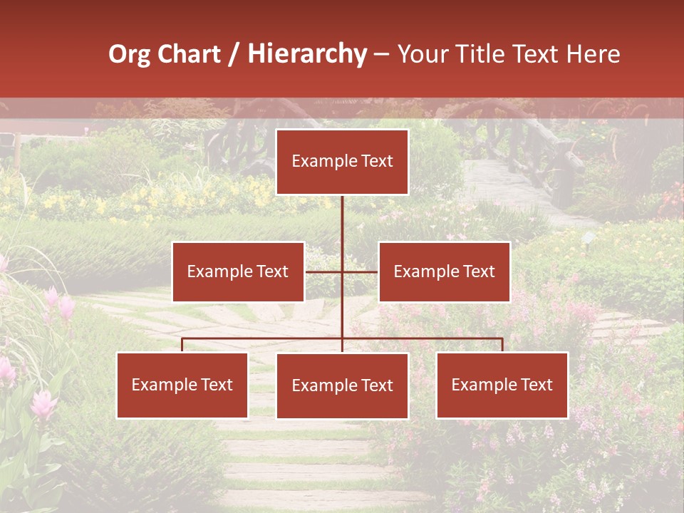 Grass Wood Landscaping PowerPoint Template