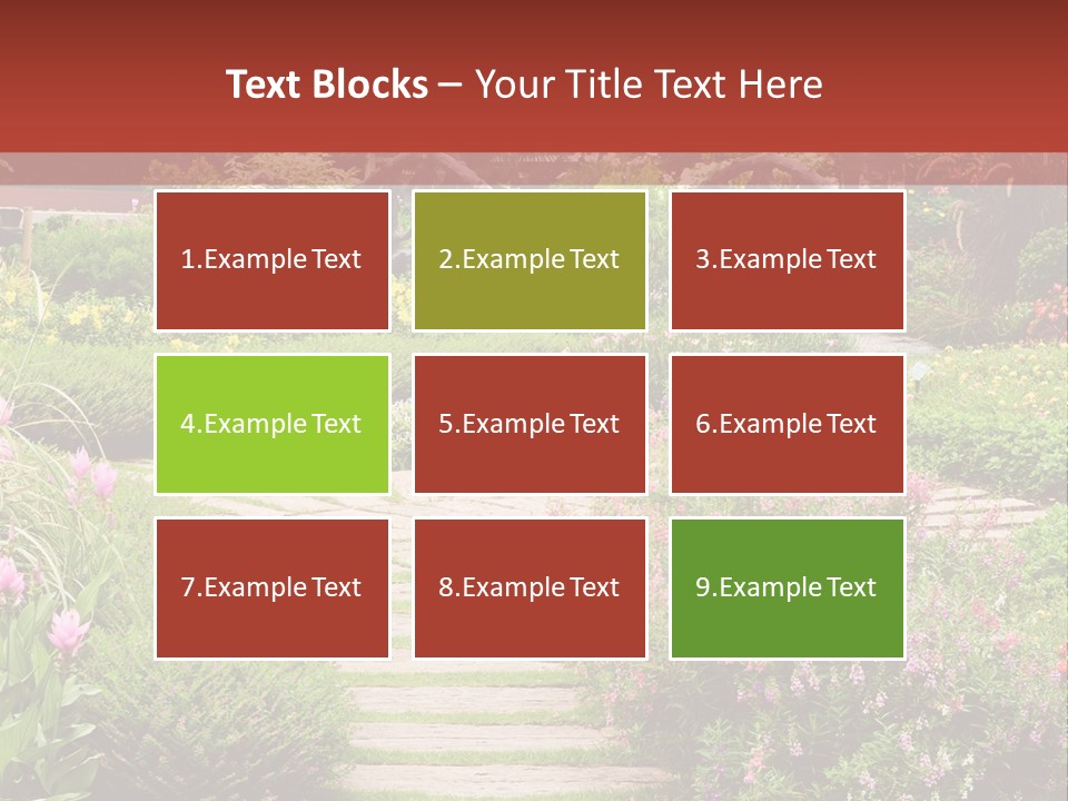 Grass Wood Landscaping PowerPoint Template